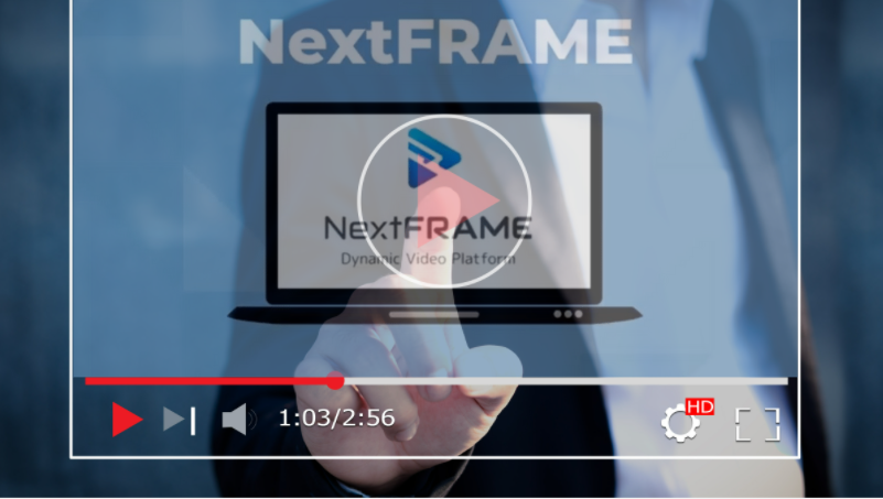 a video of nextframe dynamic video platform that was stopped at 1:03 minutes - video marketing platform