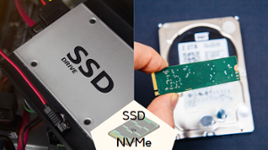 a ssd and a NVMe drive