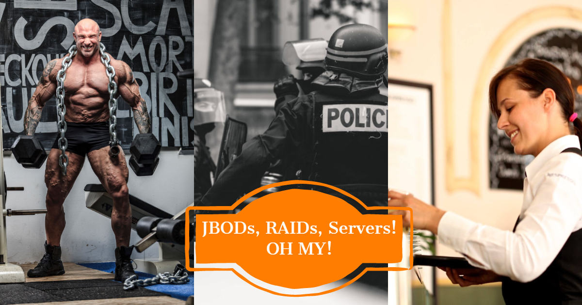 JBODS, RAIDs & Servers